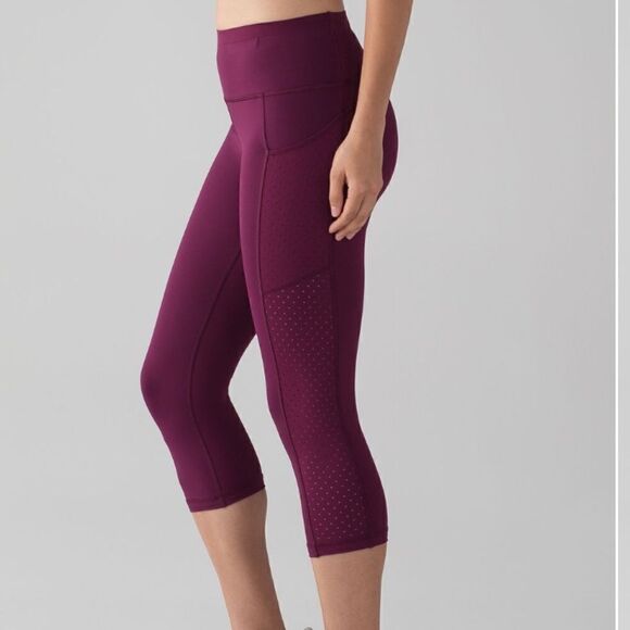 Lululemon Mind Over Miles Crop 17” Marvel Size 6 - Picture 4 of 7
